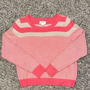 Maeve by Anthropologie Pink Striped Women's Sweater